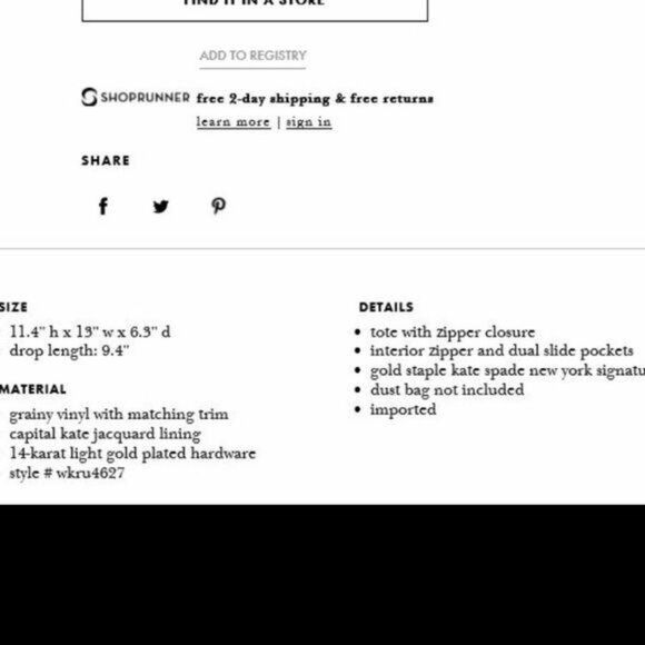 Kate Spade Shore Street Margareta Musical Polka Dots Large Tote - Picture 16 of 16